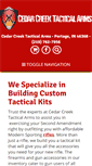 Mobile Screenshot of cedarcreektacticalarms.com